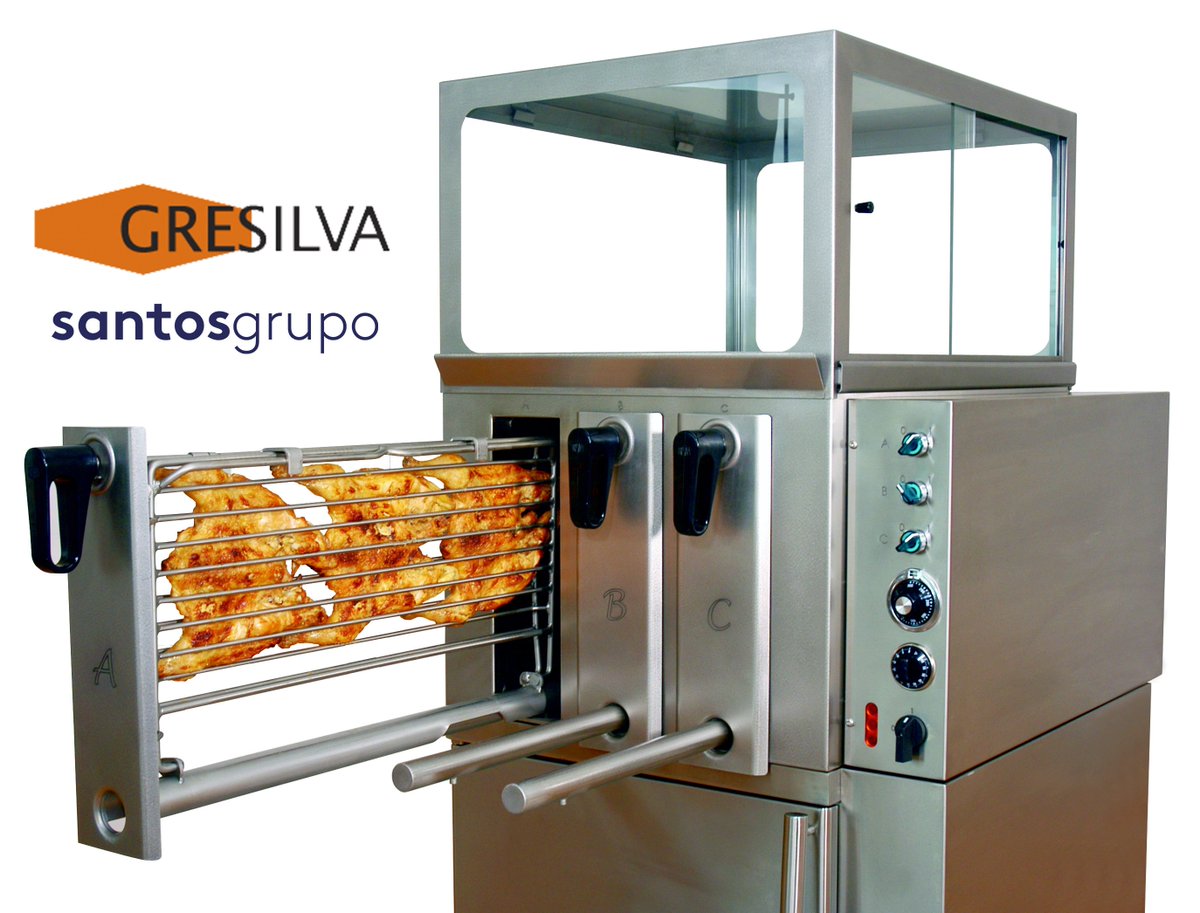 SantosGrupo's tweet photo. Perfecto para asar un exquisito pollo: PARRILLA VERTICAL ELÉCTRICA GRESILVA® sin llama https://t.co/YOVclPBj58 https://t.co/yD5t27QZmX