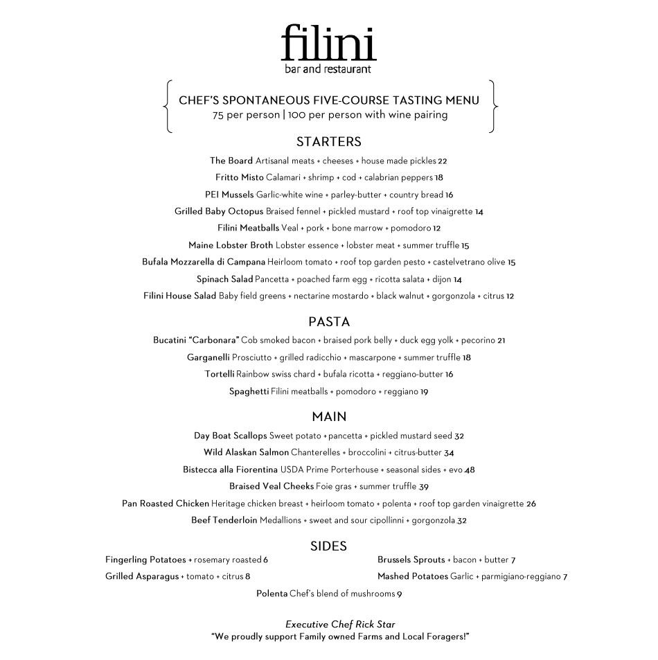 FiliniChicago's tweet image. There is an #newchef in town and he's just launched our new #menus. #Delish @DiningOutChi #ChicagoFoodies #Nom