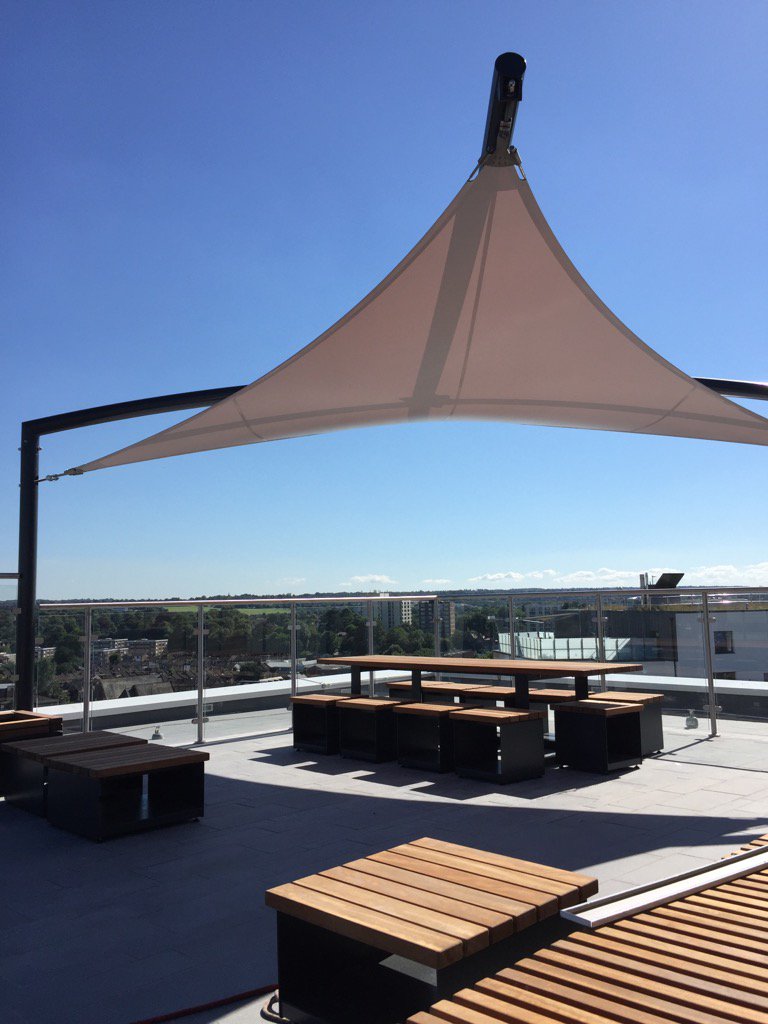 Closer and closer to the finished article at the roof terrace at Green Dragon House.