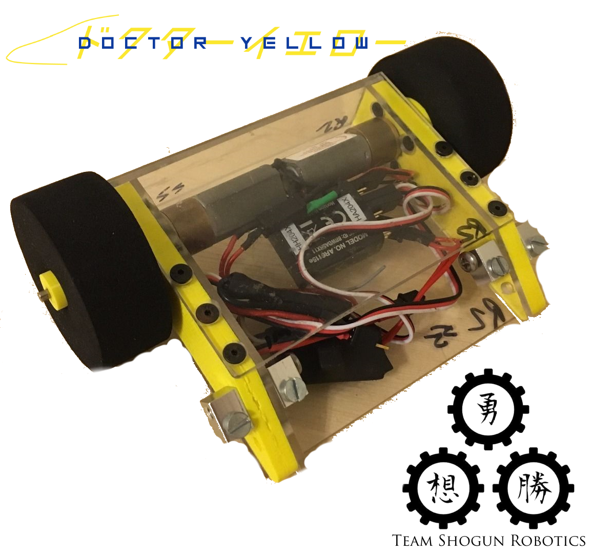 ShogunRobotics's tweet image. Meet Dr. Yellow: our new antweight test platform and sparring robot!