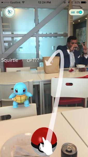 IdeasAtMODE's tweet image. There's a Squirtle in our lunch room. #PokemonGO