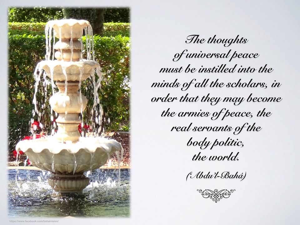 BahaiVision's tweet image. #universal #peace #scholars #army #peace #servants #politic #world #bahai #faith