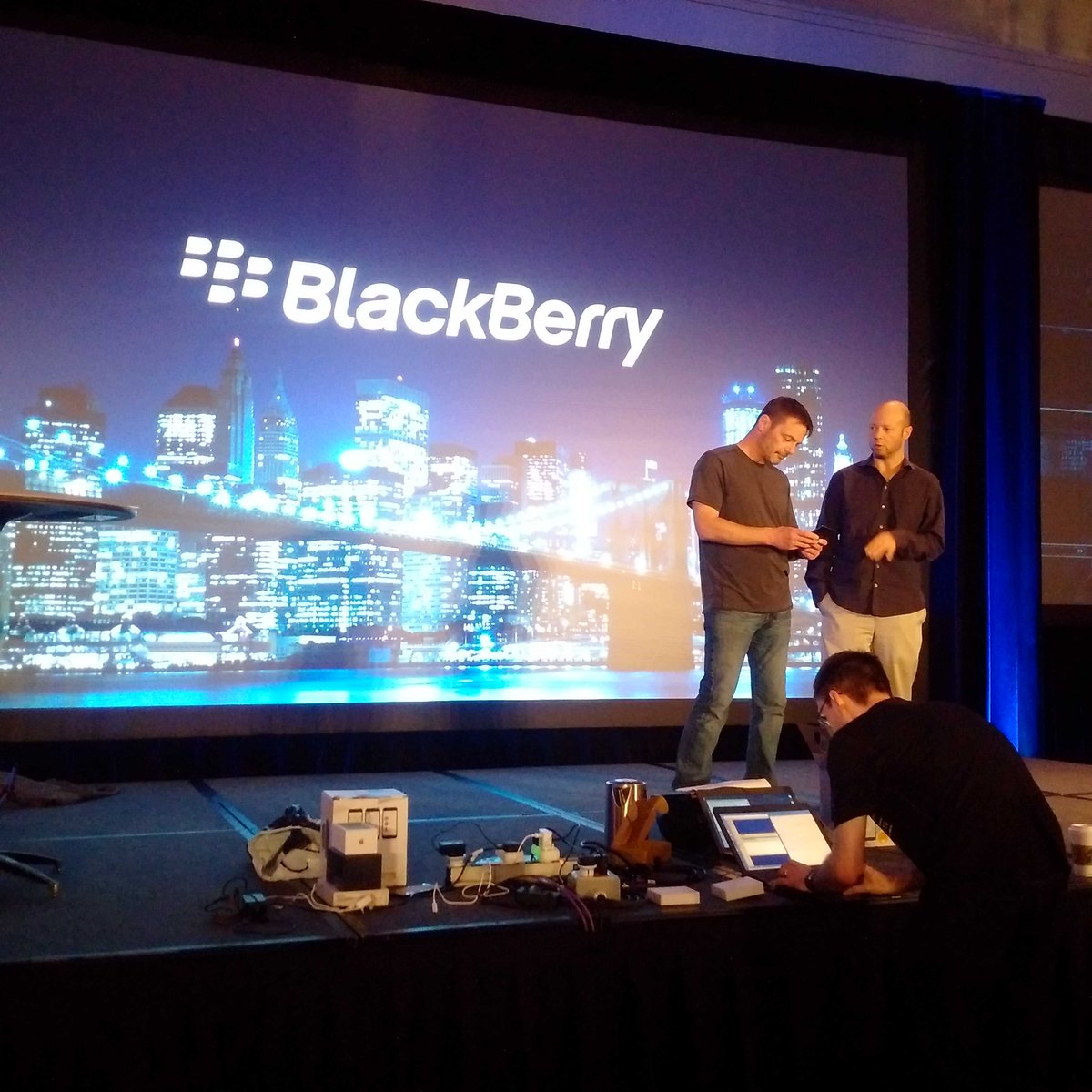 KaraHoon's tweet image. Getting ready for @BlackBerry Security Summit! #TeamBlackBerry #BBSecurity