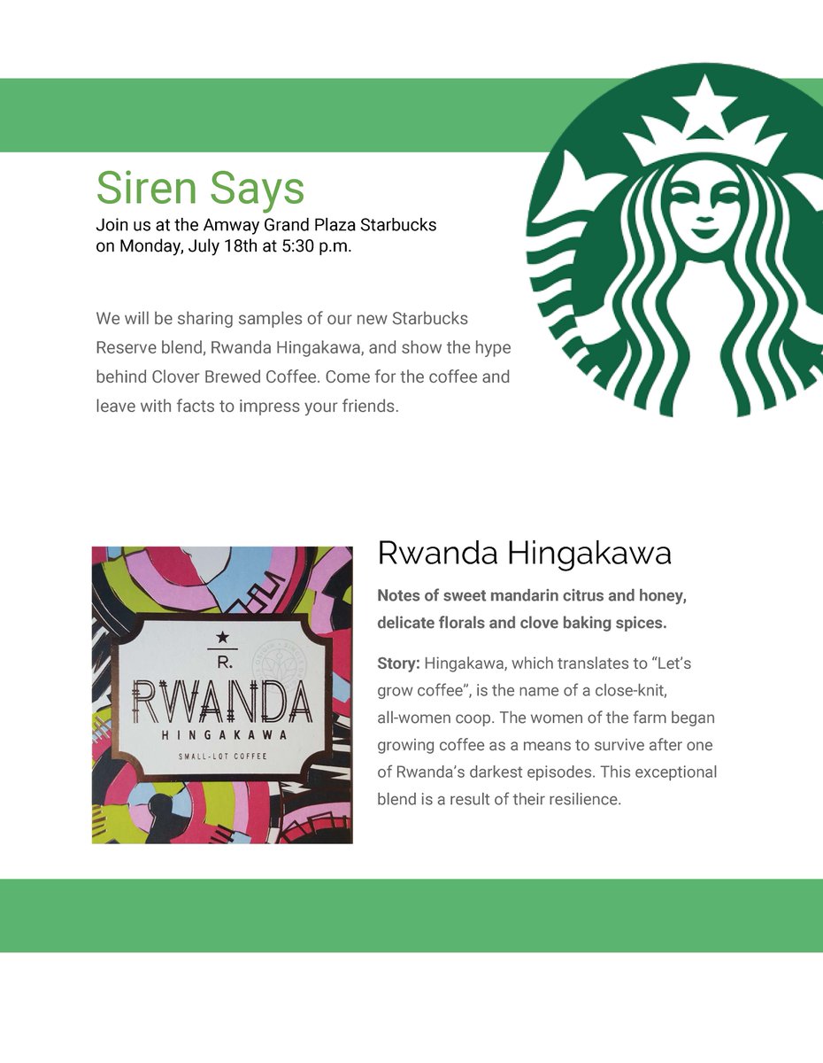 AmwayGrandPlaza's tweet photo. Don't forget to stop by our #Starbucks event tonight!
#starbucksreserve #coffee #clovermachine #amwaygrandplaza https://t.co/JNBKEsZQYk