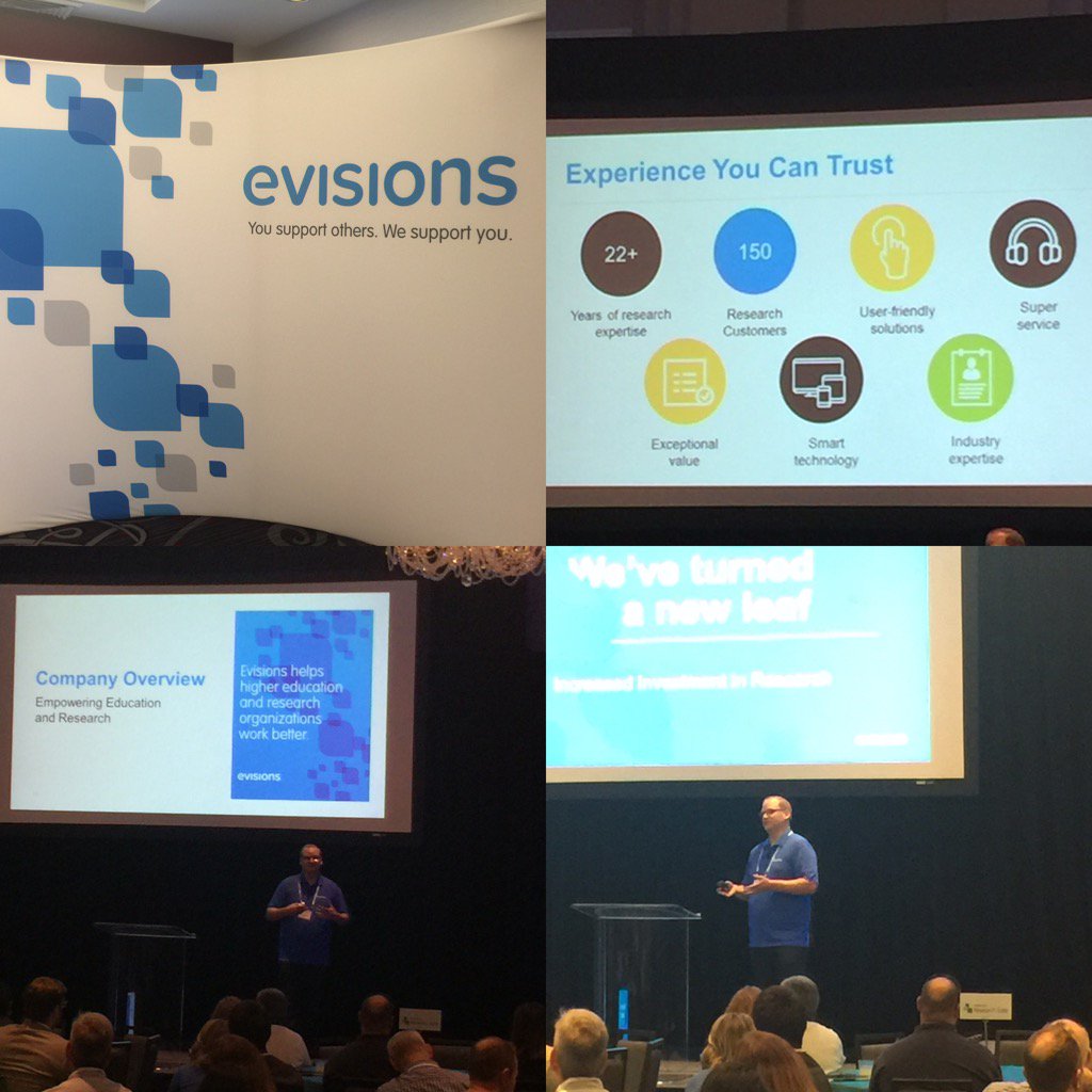 Liwski's tweet photo. Thanks @MatteMc! Great General Session insight into @EvisionsInc direction. #ResAdmin #eRA #evisionsandyou #erc16 https://t.co/wPystvfdhU
