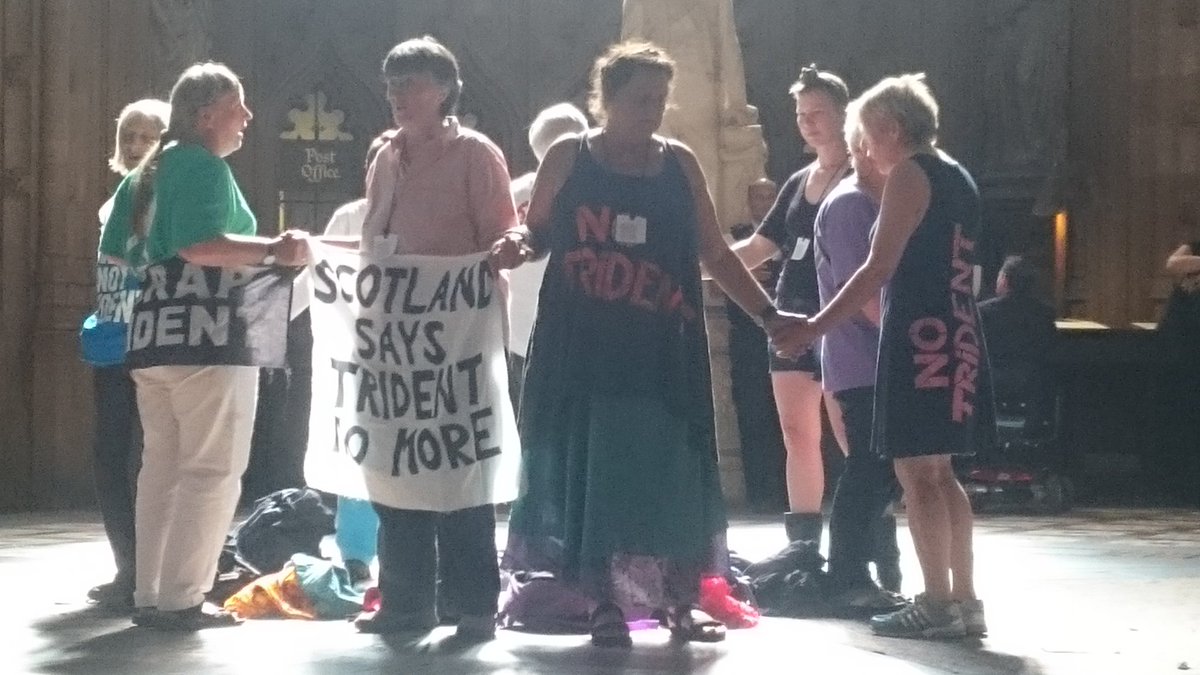 TridentPlough's tweet photo. .@TridentPlough @ScrapTrident singing #Trident protest now in #Westminster lobby @OwenThompson @TommySheppard plzRT https://t.co/0vtxRIz9nf