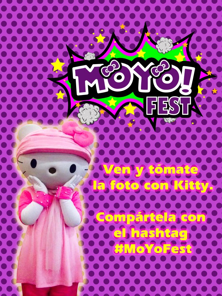 MoYoFest's tweet photo. Lunes y ya estamos contando los días para ir a #MoYoFest ven y conoce a #KittyCool
*6 y 7 de Agosto* #Naucalpan https://t.co/Y1WI6dfyxa