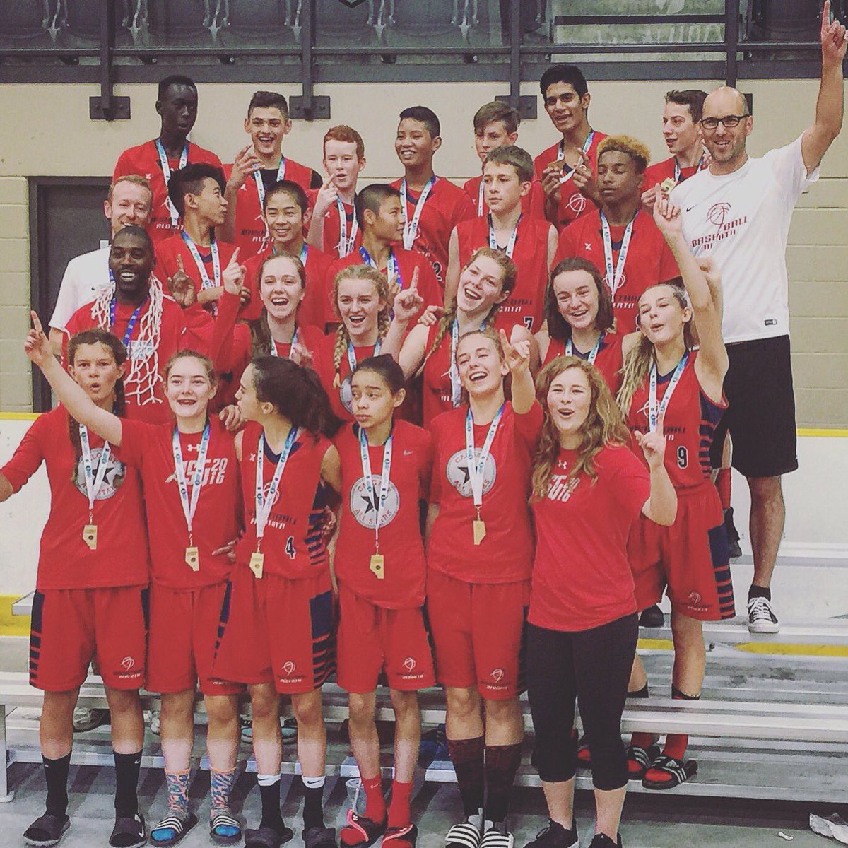 BasketballAB's tweet image. Congratulations to both the boys &amp;amp; girls U14 Calgary Zone teams taking gold medals at the @2016ASG! #TeamAB16 #yyc