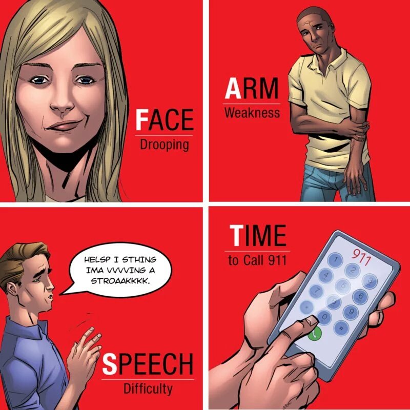 HeartToHeartCPR's tweet image. Knowing the signs and symptoms for #stroke can save a life! 
#MotivationMonday