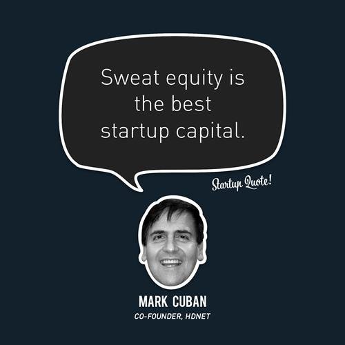 Sweat a little. But wear deodorant. Please. #startupadvice #entrepreneurlife
