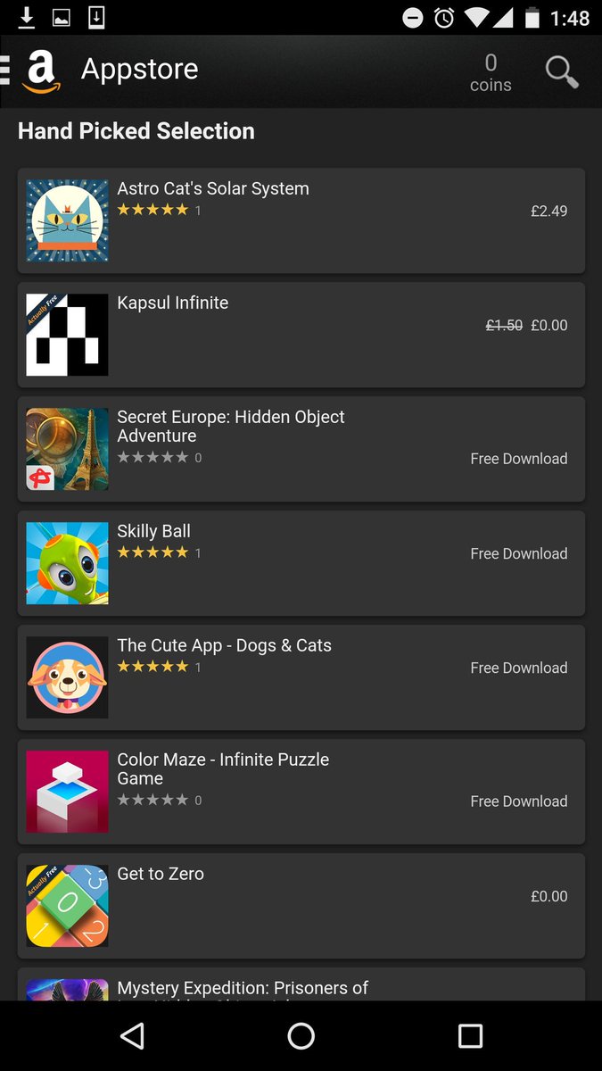 GetToZero's tweet image. Woo! We've been featured in the 'Handpicked Selection' on the @amazonappstore! @AmazonAppsUK amazon.com/gp/mas/dl/andr…