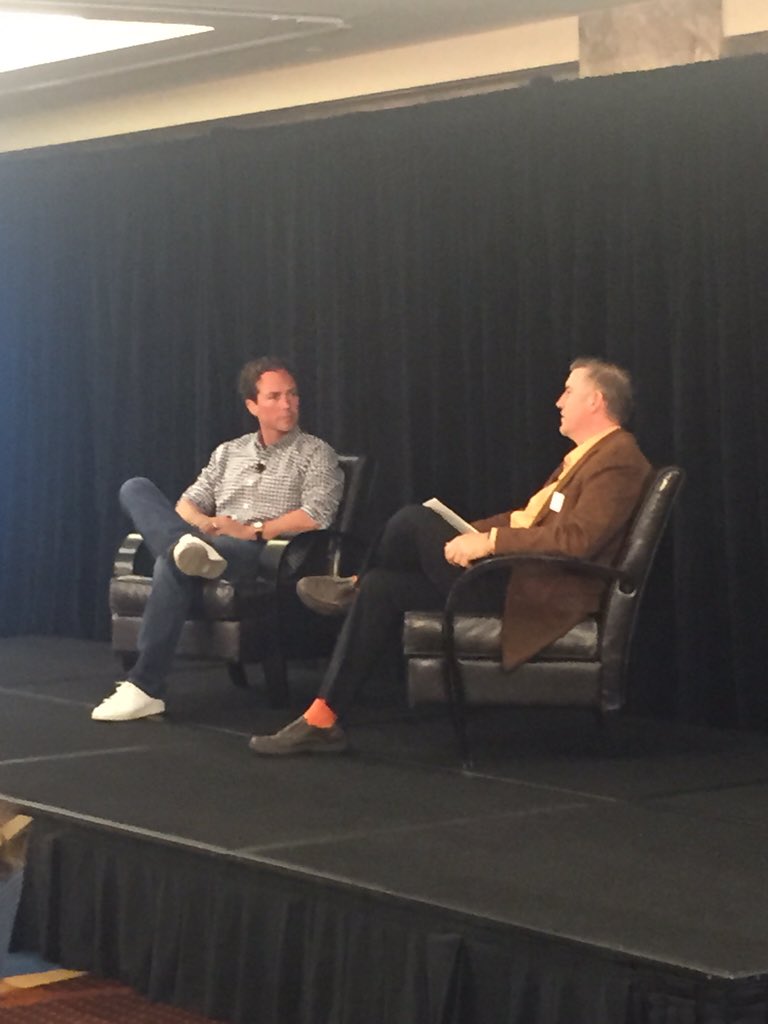 #Geniusny <a href="/AUVSI/">Association for Uncrewed Vehicle Systems Intl</a> startup connection! Watching Mike Abbott of  @kpcb discuss the future of the #drone industry #UAV