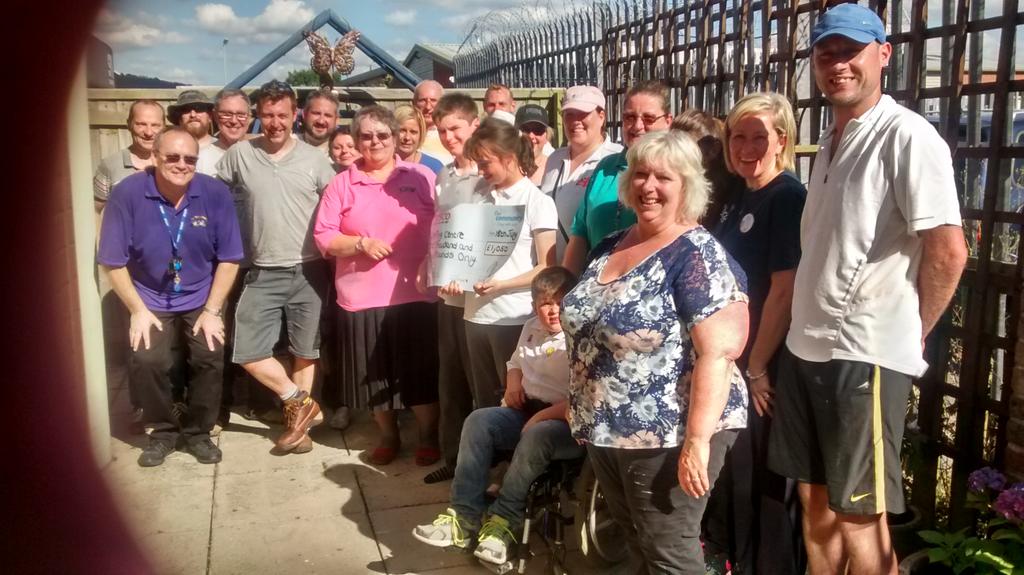 Team Quedgeley raised £1050.00 for the spring centre...garden project, happy children