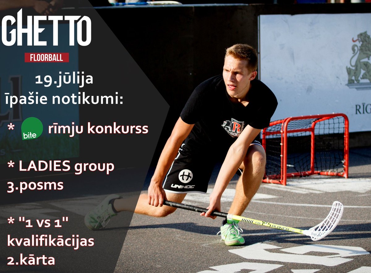 Pēdējais Rīgas Gettiņš jūlijā solās būt ļoti interesants. Tiekamies! #ghettofloorball #florbols