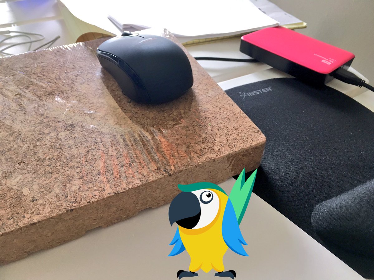 edrea20's tweet photo. When the kitchen hot-plate mat works better than the #insten mouse pad๐ค https://t.co/5r0qtkesiP