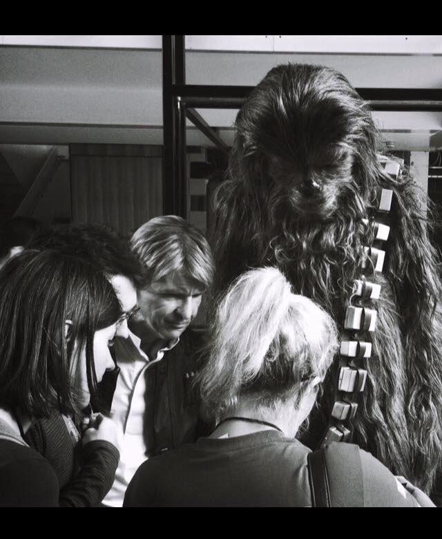 TK2262's tweet photo. Look who was spotted at #swce!

@carrieffisher @HamillHimself @MaryPOPCon #StarWars @501stLegion
(Pic by @TKFett) https://t.co/lUsBaIj7Hx