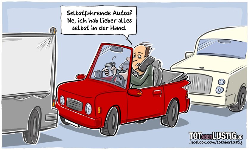 Tot Aber Lustig Mein Cartoon Aus Der Sz Letzten Freitag Selbstfahrend Cartoon