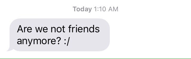 ShellyCrowder's tweet photo. When you wake up to this text from you best friend and try to figure out what you done to make them feel like that. https://t.co/C7IO0y5IVl
