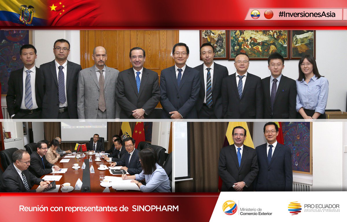 Ministro <a href="/JCCassinelli/">Juan Carlos Cassinelli C.</a> se reunió con representantes de <a href="/ChinaSinopharm/">China Sinopharm</a> #InversionesAsia.