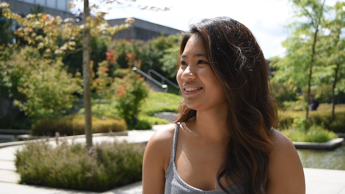AIESECsfu's tweet photo. Tracy Tran an Exchange participant just got back from Vietnam. A video about her will be released soon. #AIESEC https://t.co/iiHZu7OkTk