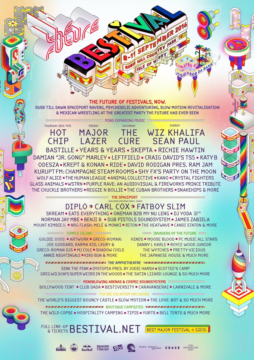 theravenet's tweet image. Thanks to our friends from @Bestival we have 2 X tickets to give away! 

RT for a chance to win!  🎉🎪☀️👌🏻