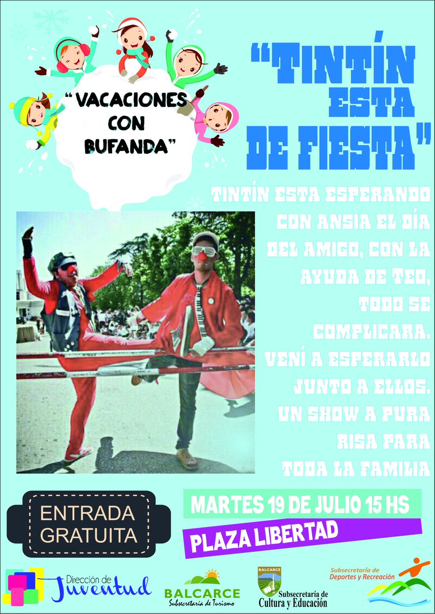 juventudbalca's tweet photo. Este martes siguen las actividades de #VacacionesConBufanda

Mira: https://t.co/qukda6V0LY