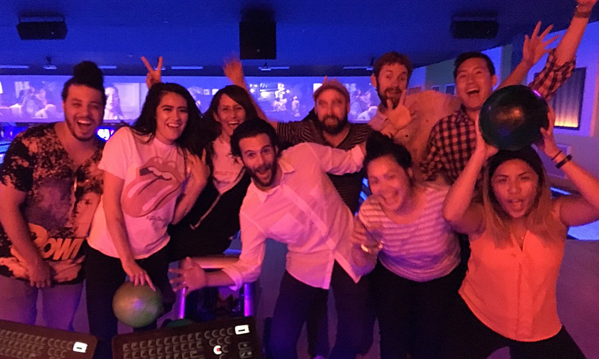 HydroStudios's tweet photo. How we ROLL! #SantaMonica team at @BowleroBowl in Mar Vista - https://t.co/gjm36wJ2xm #ManagedDigital https://t.co/nL3CRVnNrH