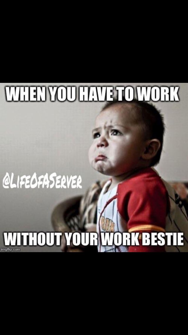 AwkwardPostGrad's tweet image. This is me when my work BFF is off. 😂😂