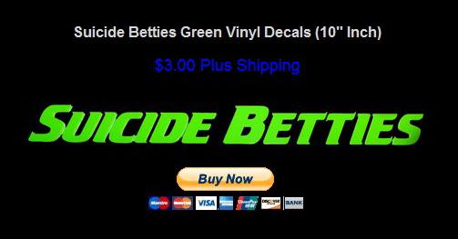 Suicide Betties Green Vinyl Decals (10" Inch) $3.00 https://t.co/I6sEbaoXUh https://t.co/08fiKV01tU