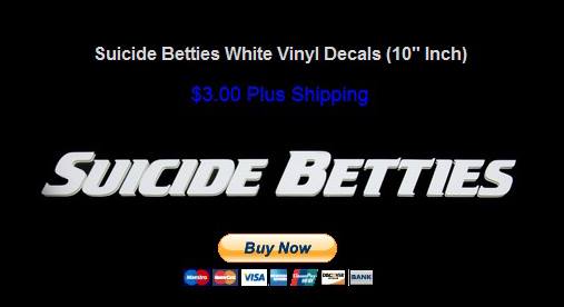 Suicide Betties White Vinyl Decals (10" Inch) $3.00 https://t.co/2TjAMIRGto https://t.co/wosiXkwOpQ