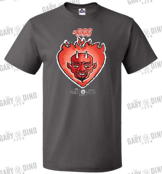 garyanddino's tweet photo. Final week to get your limited edition Gary and Dino Show #666 tee. ORDER HERE; https://t.co/36BrojMjBF https://t.co/TSoYHurpjN
