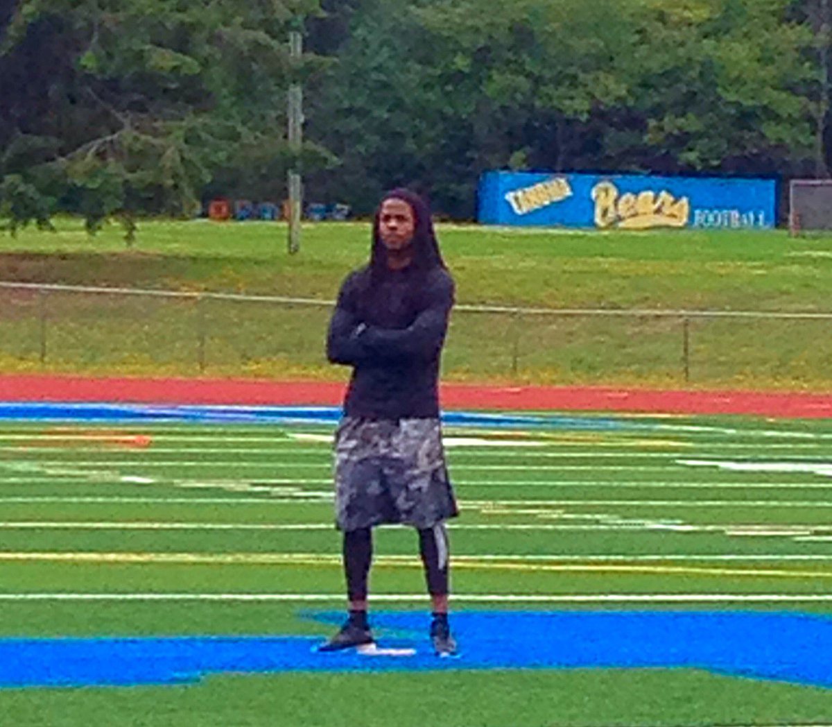 tahomaprincipal's tweet photo. Richard Sherman visits Tahoma to film a new commercial https://t.co/vnABksuyMX