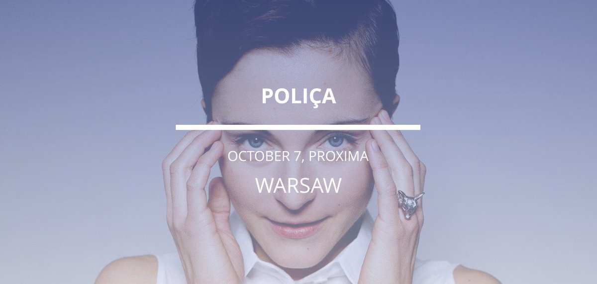 Only 3 months left! <a href="/thisispolica/">POLIÇA</a> in Warsaw on Oct 7. Grab the tix! 👉 j.mp/2aboJ2J