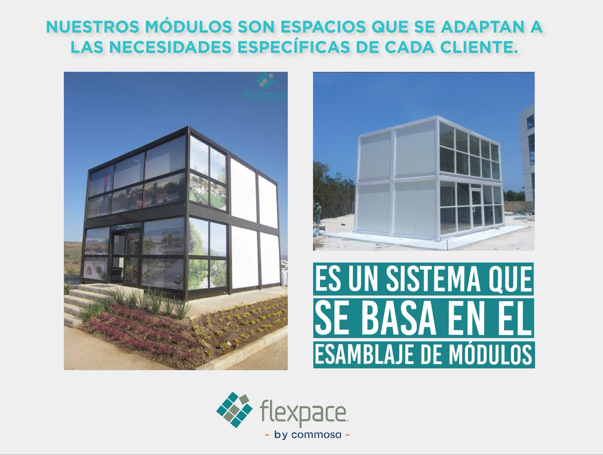 FLEXPACE's tweet photo. Nuestros módulos son espacios que se adaptan a las necesidades específicas de cada cliente. #Flexpace https://t.co/F1ugkNVFpU