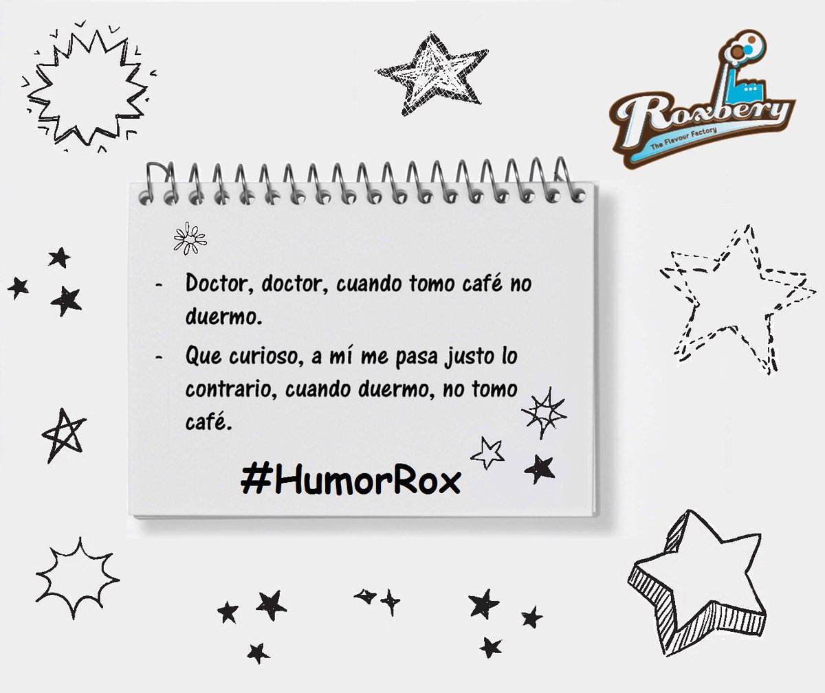 Roxbery's tweet image. Una tarde de café, #ConBuenHumor, #ActitudRox