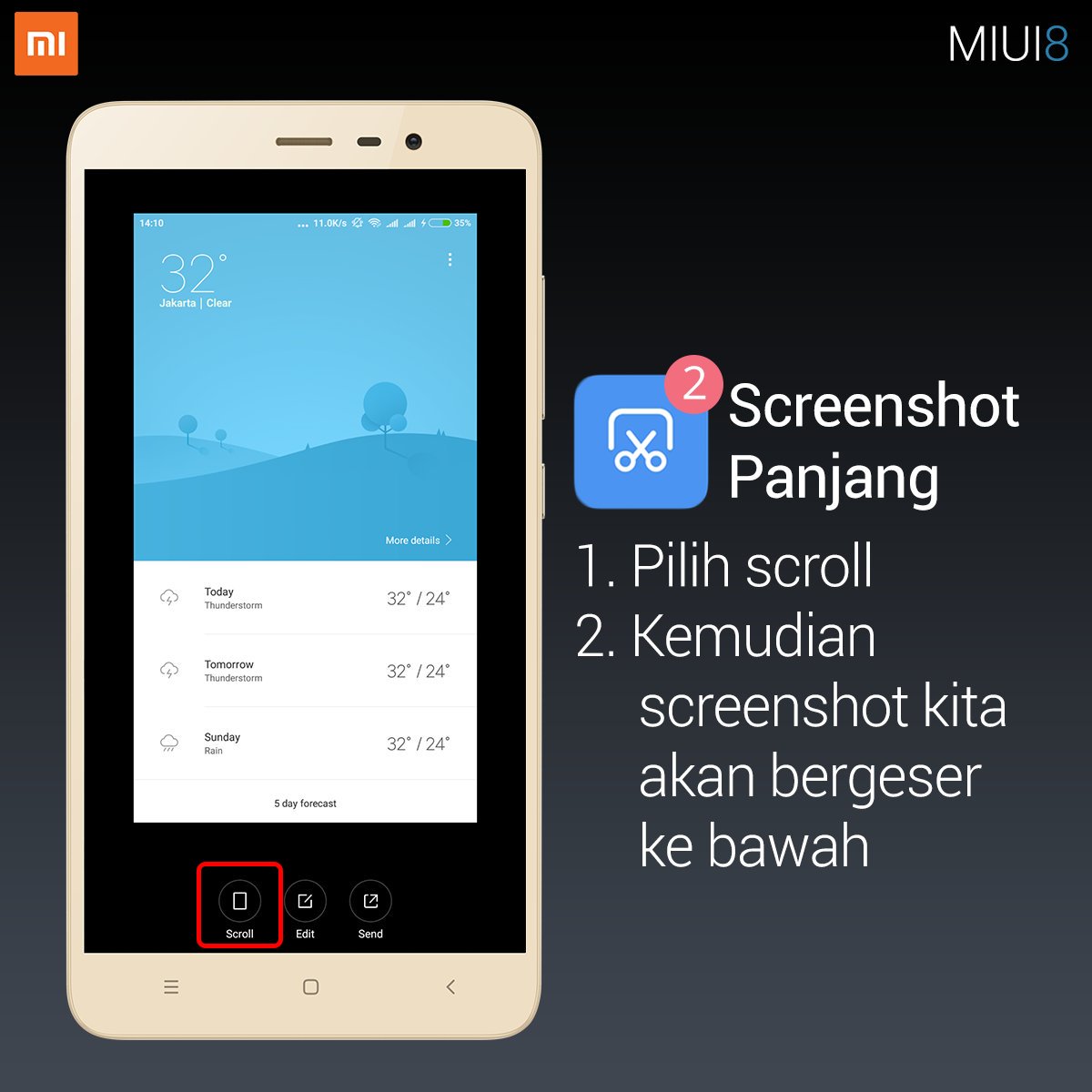 XiaomiIndonesia's tweet photo. Pagi Mi Fans. Biar semangat mimin kasi tips screenshot panjang. Ikutin caranya dan jangan lupa share ya 😇 https://t.co/4iH3ZhYjCe