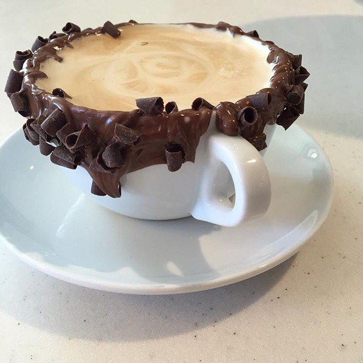 Beachestowncent's tweet photo. #Nutella obsessed? | @SouthernGrndsCo has you covered with their newest latte! ☕️🍫 https://t.co/MzQmUUTefF