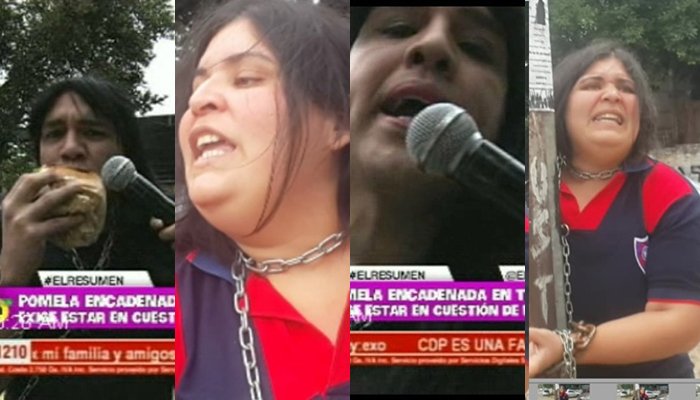 Teleshowcompy's tweet photo. #VIDEO Pomela Ovelar volvió a encadenarse
https://t.co/hMBbg5rBUl https://t.co/UKeLwkzTUS