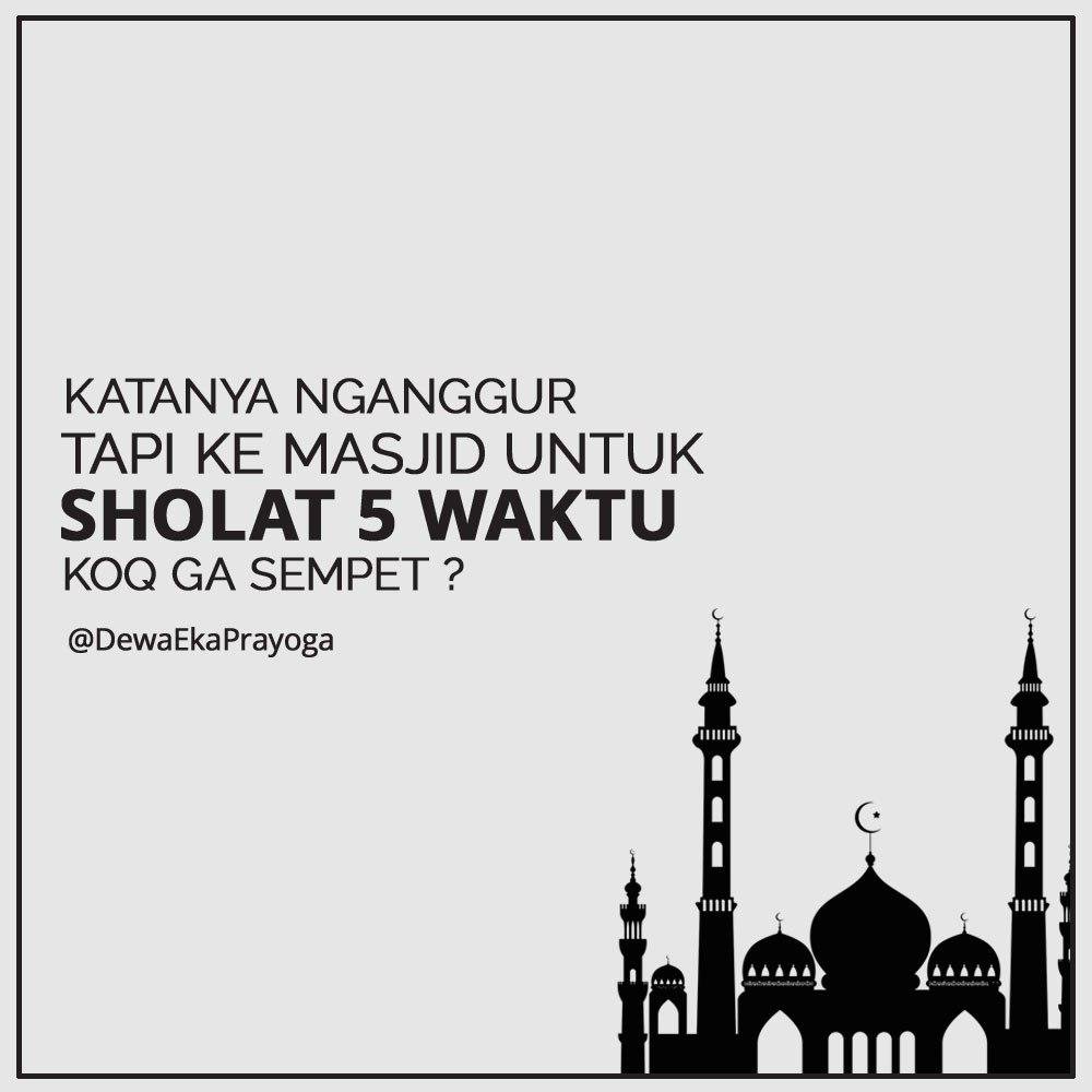 Salah satu sahabat Rasul, Sya'ban, rela jalan kaki selama 3 jam hanya utk sholat Shubuh jamaah di Mesjid. Lha kita?