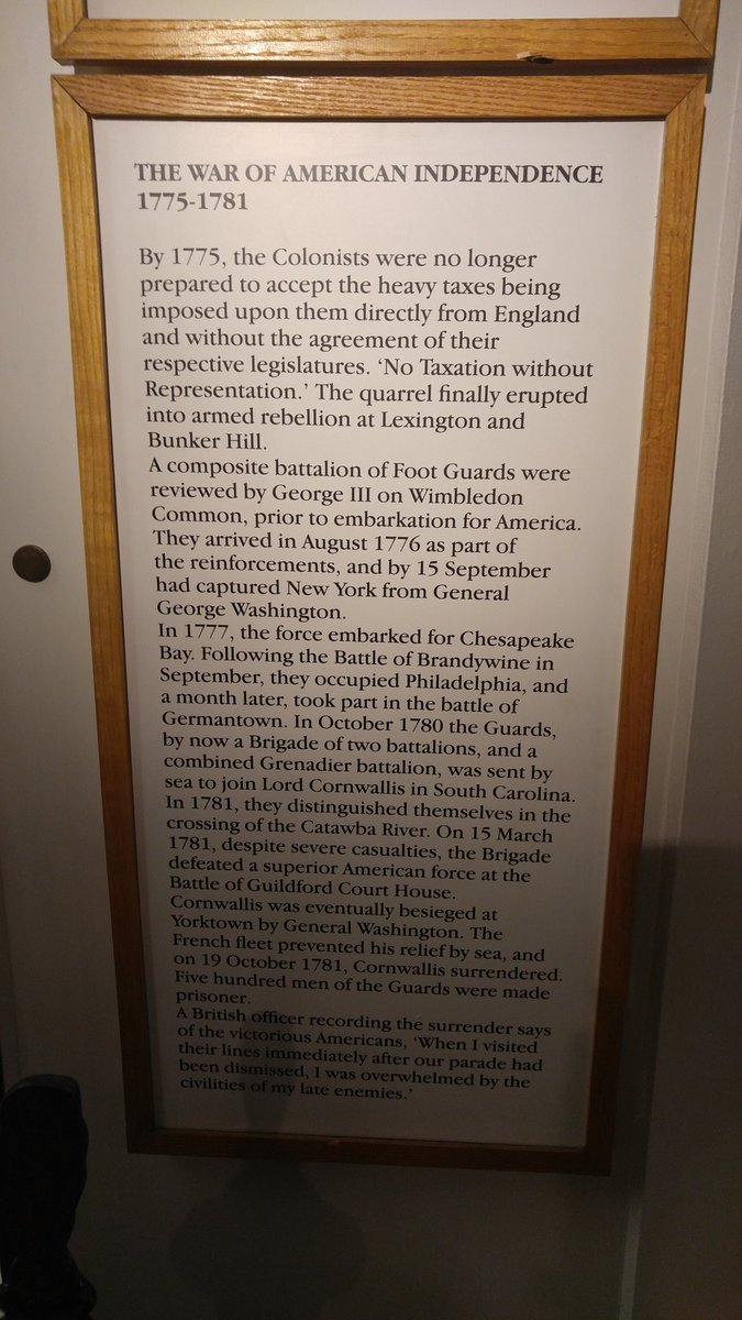 annradefeld's tweet image. History can have two different points of view. #learnbyexperience #guardsmuseum #london