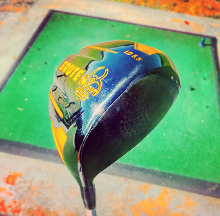 Getting familiar to the @MutantGolf brute for the #aglongdrive finals, one month out!