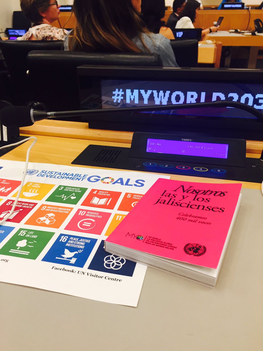 Bringing #PeoplesVoices to the @MYWorldMexico's launch event at the UNHQ #ActionSDGs #Agenda2030 @ravikarkara