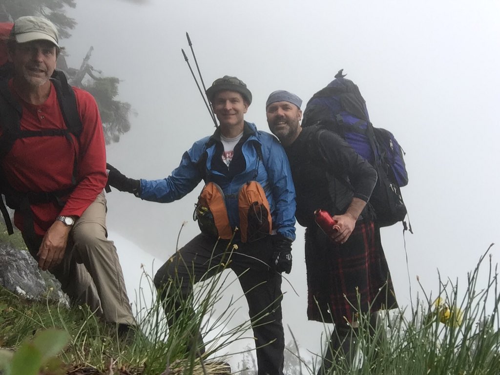 brodiesovereign's tweet photo. You better believe kilts are fantastic for hiking!! #HoweSoundCrestTrail #ExploreBC #Vancouver https://t.co/LDPCveBaeT