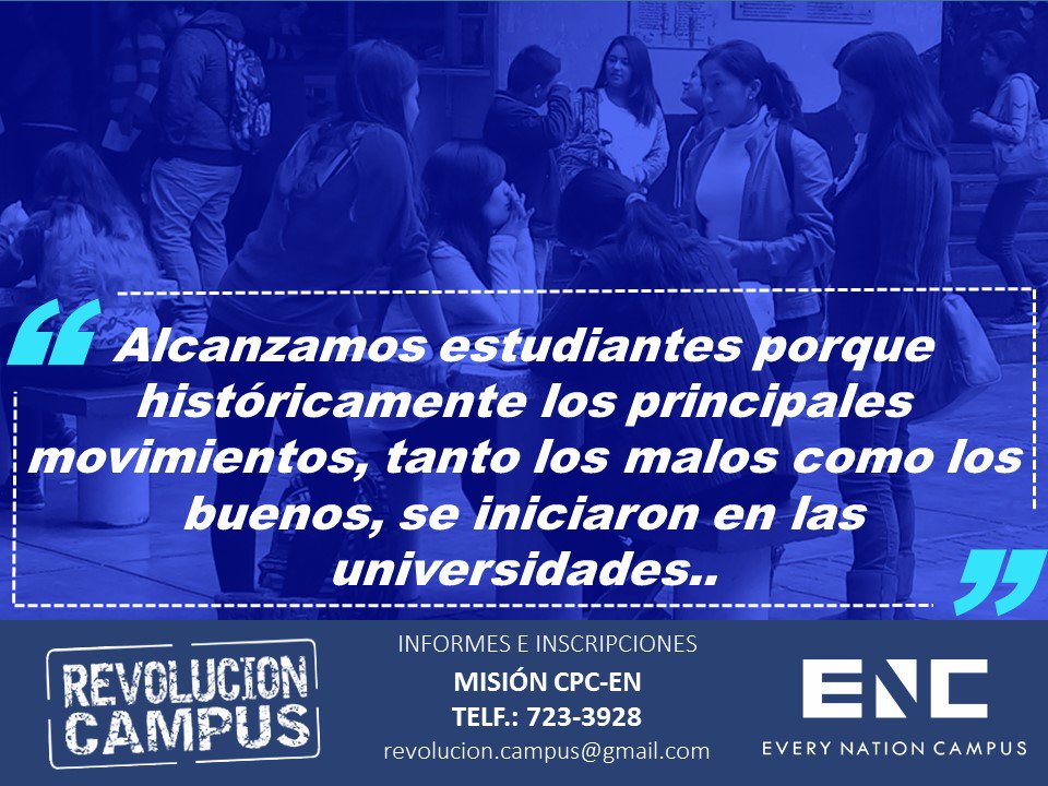 REVCAMPUS's tweet photo. Esta revolución no puede parar.
Te esperamos en #revcamp16
Siguenos en facebook: REVOLUCION CAMPUS https://t.co/d20N1fM4bg