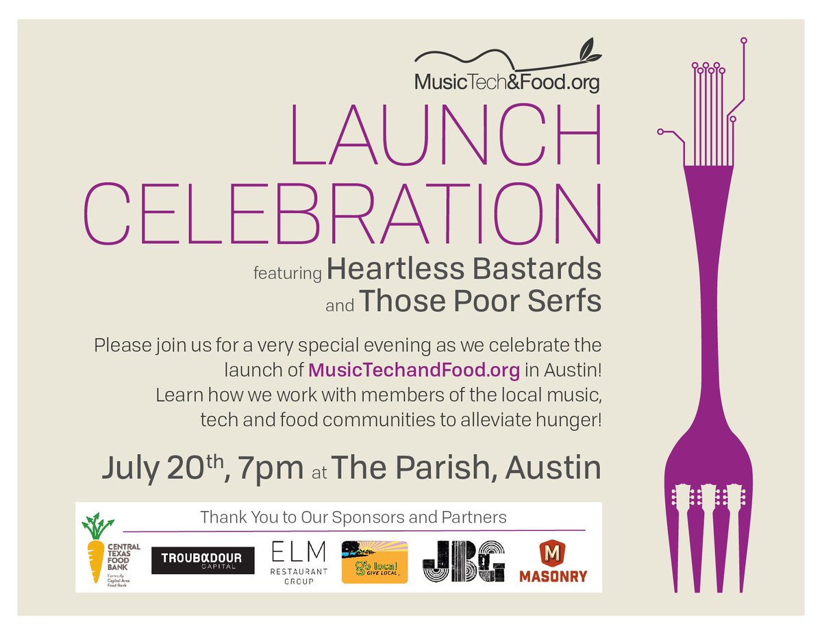 24DinerATX's tweet photo. We’re sponsoring the #launchparty of the non-profit @MusicTechFood! More info: https://t.co/ohfVpTCTql https://t.co/1WDr143pv9