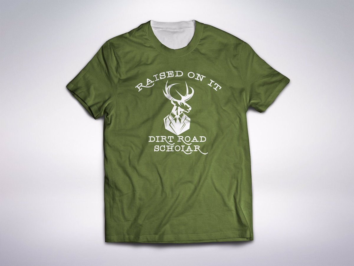 DirtScholar's tweet image. What do ya'll think of our NEW Olive Army Green #RaisedOnIt T design? Coming soon to DirtRoadScholar.Net