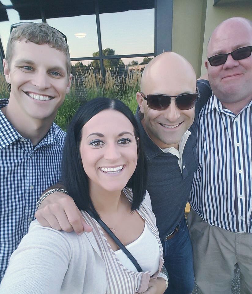 Erpratt's tweet photo. Eating dinner with the bosses is always fun @wilcox_dallin @Pkushn @racheldmsprint. https://t.co/qbVNq3fsV2