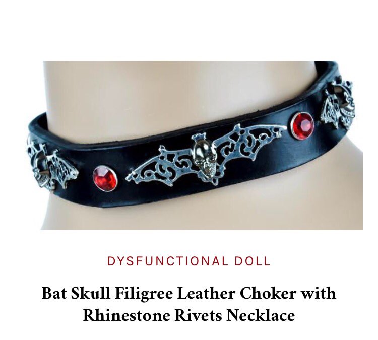 DysDoll's tweet photo. https://t.co/PY47xraS1J
#choker #bat #batchoker #leatherchoker #leather
#goth #gothic #punk #alternative #vampire https://t.co/LtN8gYgAFF