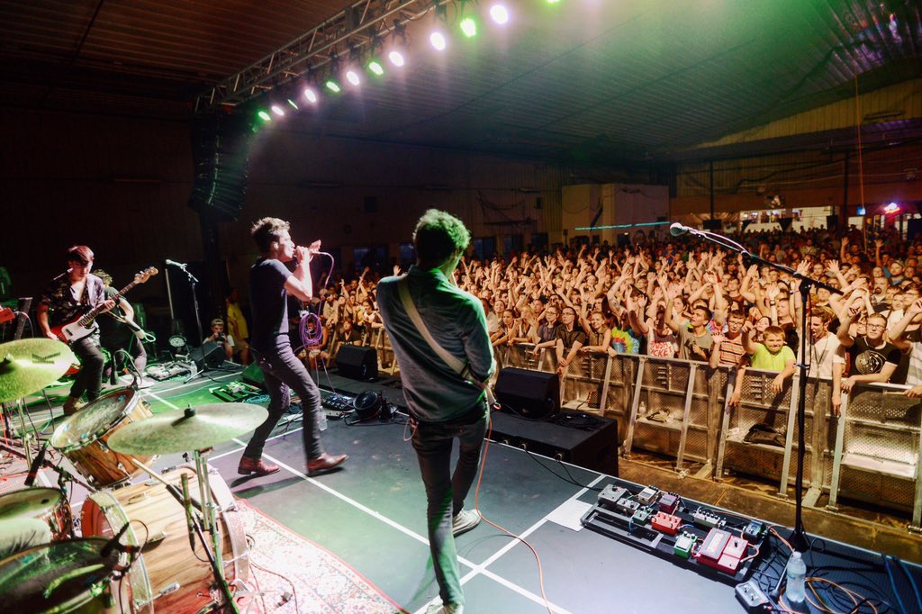 FinishTicket's tweet photo. Been so great sharing the stage w/ @IrontomBand and @awolnation recently. Thanks for a perfect last show Green Bay! https://t.co/MleDvXRM1f