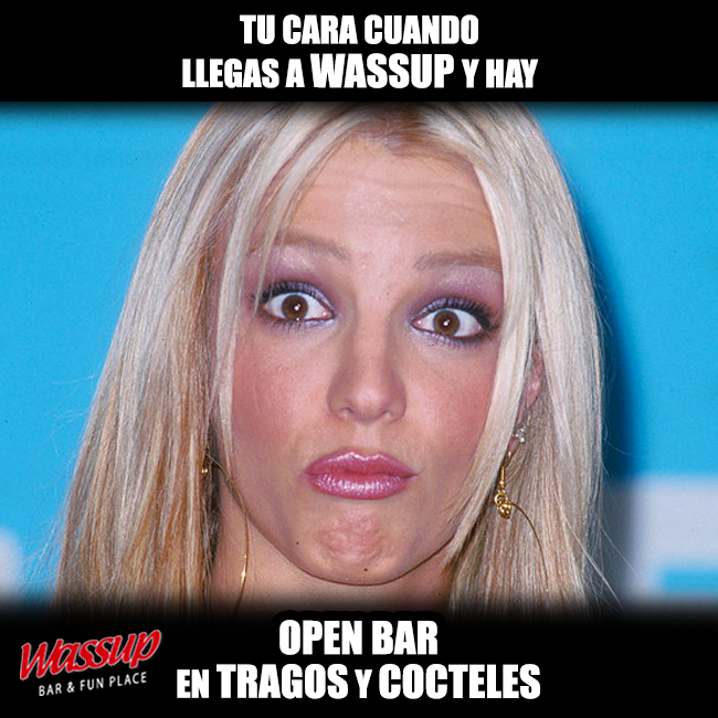 wassuppty's tweet photo. ¡Feliz día! Hoy en #wassupPTY tendremos a partir de las 5pm – OPEN BAR - en ricos #Tragos y #cocteles #FunPlace https://t.co/vEOsFegeBv